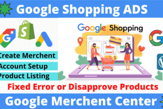 setup and fix google merchant center and shopping ads errors