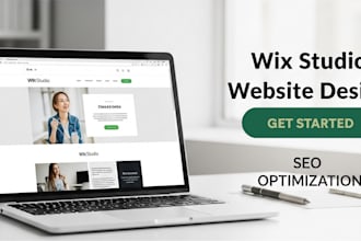 design wix website studio and redesign with seo optimization