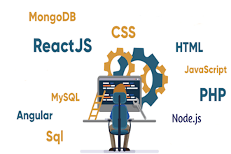 create a website using react js, angular js and node js