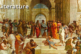 write your ancient history and literature content