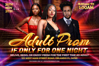 create a spectacular church flyer design or event flyer  within 6 hrs