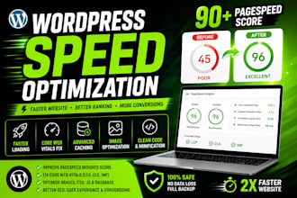 optimize wordpress speed and improve core web vitals