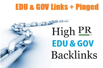 build manually 12 edu and gov backlinks