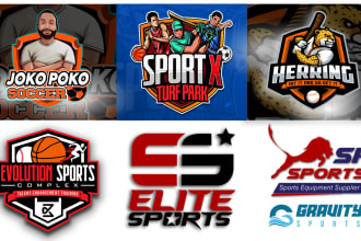 do football baseball basketball hockey soccer sports logo