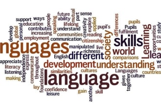 write on english literature and linguistics