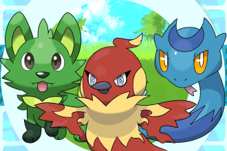 draw pokemon art fakemon with official anime style