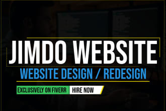 design and redesign professional jimdo website for you