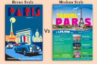 design retro, vintage, music, travel poster, promotional flyer, banner, lookbook