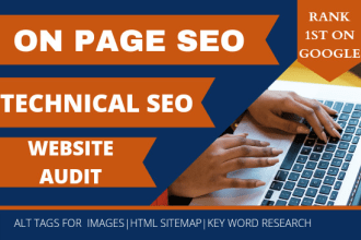 do website onpage SEO service of wordpress with keyword research