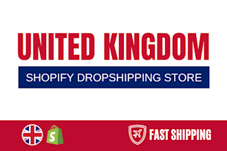 build profitable eu and UK shopify dropshipping store, dropshipping website