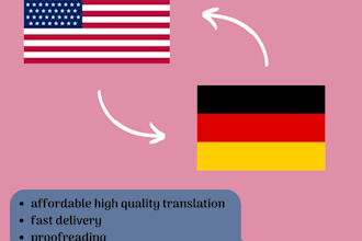 translate english to german and vice versa