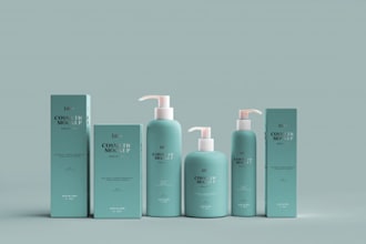 do create cosmetic label and cream jar label design for you