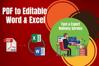 convert pdf to word and pdf to excel