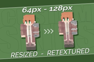 make you a custom high quality or HD minecraft skin
