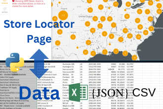 scrape any online map for address data