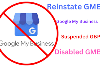 reinstate the suspended gmb profile and unsuspend the gbp