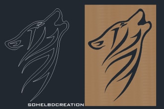 dxf file for laser cutting and image engraving