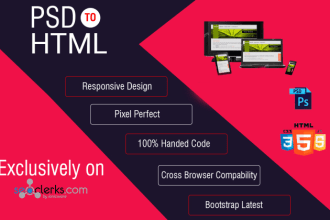 convert PSD to HTML with fully responsive