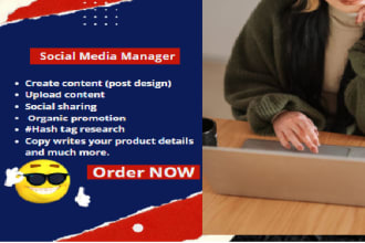 provide you social media manager services at cheap price