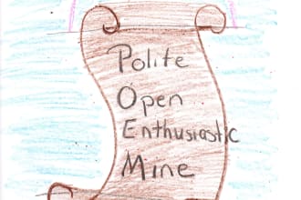 make an acrostic poem on a homemade scroll