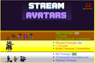 create stream avatar sprite sheet for your streams
