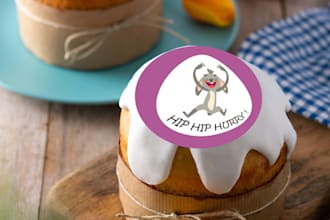 creat printready cupcake topper and tags for etsy and others