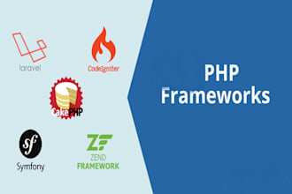develop a website in PHP laravel, codeigniter, cakephp