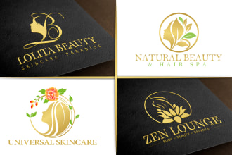 design beauty yoga spa skincare and meditation types of logo