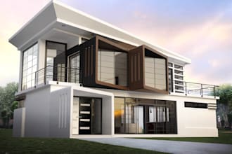 make realistic exterior design render