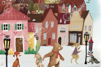 draw beautiful children book illustrations