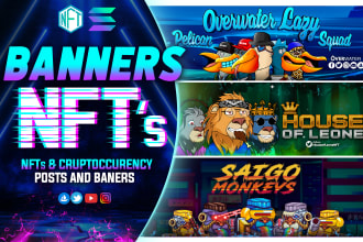 design nft banner and crypto for twitter and opensea header