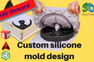 design a silicone mold according to your custom requirement