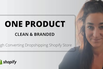 create branded one product store