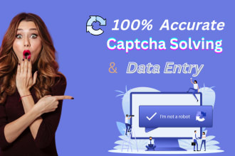 solve an unlimited and accurate captcha, data entry, form filling for you