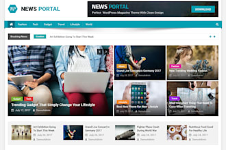 create blog site, wordpress blog magazine or news website