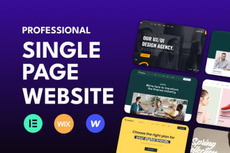create responsive one page HTML5 website