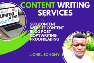 create website content with SEO