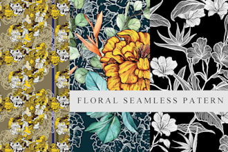 Best Deals!  make unique hand drawn seamless prints and pattern