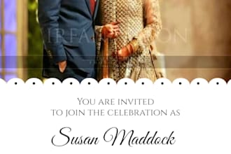 design wedding cards or invitation cards for your event