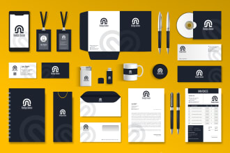 design business card, letterhead and stationery complete item