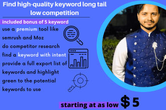 find high traffic long tail keyword also include bonus