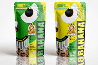 create packaging design, food bag design, pouch design