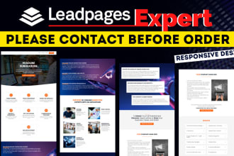 build leadpages landing page, leadpages website