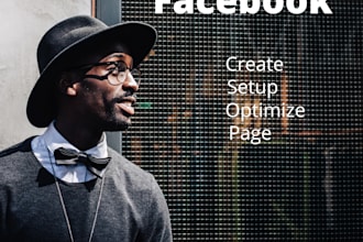 setup and optimized professional facebook  page
