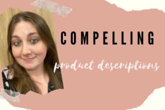write your product descriptions