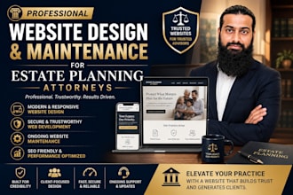 design and maintain a wordpress website for estate planning attorneys