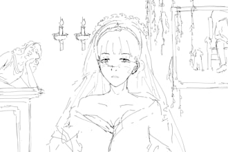 draw beautiful anime sketch