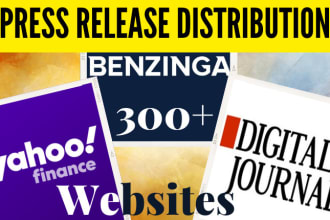 distribute a press release on 300 plus websites