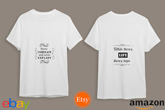 create mind blowing typography tshirt design