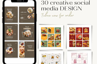 provide social media design for your feeds free revision